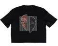 SPLIT FACE HIGH REZ TEE [BLACK]