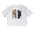 SPLIT FACE HIGH REZ TEE [WHITE]